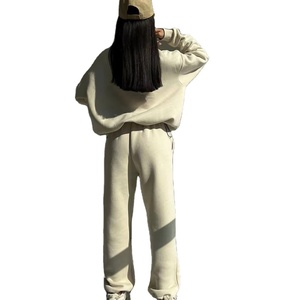 Fabricants personnalisés pour femmes 1/4 Zip Blank Quarter Sweatshirt Sweatshirt Pullover Hoodies and Jogger Sets for Woman 2026 - Product Image 4