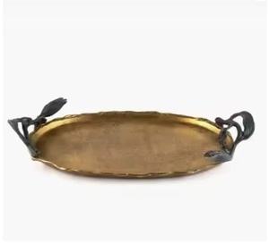 ถาดเสิร์ฟอลูมิเนียมแบบโบราณเครื่องใช้ในบ้านดีไซน์หรูหราทันสมัยเครื่องใช้ในบ้านถาดโลหะสำหรับตกแต่ง - Product Image 2