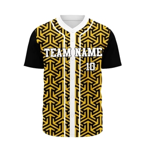 เสื้อเบสบอลผู้ชายแบบกำหนดเอง ระบายอากาศ ป้องกันแบคทีเรีย แห้งเร็ว พิมพ์ลายแบบซับลิเมชั่น เสื้อกีฬา - Product Image 1