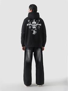 เสื้อฮู้ดสวมหัวโอเวอร์ไซส์สำหรับผู้หญิงและผู้ชายผ้าฝ้าย100% ขนาดใหญ่พิเศษสำหรับฤดูหนาวงานตามสั่ง - Product Image 4