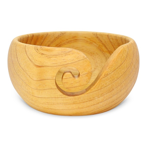 Wooden Yarn <b>Bowl</b> Wood for Crochet Large Size Wooden <b>Knitting</b> <b>Bowl</b> 7"x4" Inch Handmade Use and Sale Product - Product Image 4