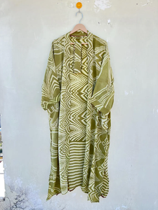 Robe Kimono en Soie à Séchage Rapide et Lisse, Fait à la Main, Taille Libre, Été, Automne Printemps, 100% - Product Image 6