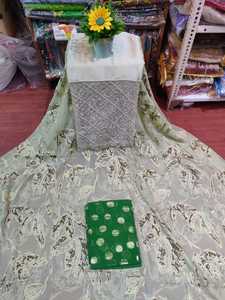 Tissu en Chiffon Rose Gravy à Motif Floral Uni Jacquard Brasso Dirac de Qualité Supérieure, Dernière Tendance, pour Robe Décontractée Fille - Product Image 3
