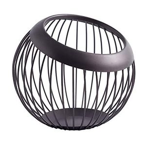 Cesta de frutas metálica diseñada para guardar frutas y verduras con un acabado elegante para la decoración interior contemporánea. - Product Image 5