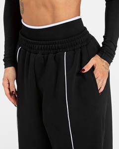 Pantalones Deportivos para Mujer, Tela de Poliéster/Algodón, Corte Holgado, Pantalones Jogger con Cintura Elástica, Ropa Deportiva para Gimnasio y Calle, Logotipo Personalizado OEM 2026 - Product Image 3