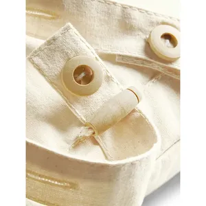 Westford Mill Organic Eco-Friendly Cotton Promotional <b>Backpack</b> with <b>Drawstring</b> Closure for Carrying Ecological Gadgets - Product Image 6