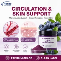 Extrait de Myrtille 25% Anthocyanidines en Poudre Santé Oculaire Antioxydant Nutraceutique
