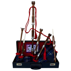 Obexa Heritage of Scotland : Ensemble complet de pipes écossaises en bois de rose avec chanterelle polie et coffret en bois - Product Image 1