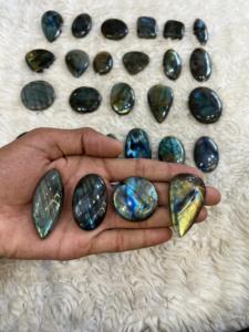 Cabochon de Labradorite Multi Flashy de haute qualité lisse poli ovale coupe Labradorite naturelle pierre précieuse en vrac pour la fabrication de bijoux - Product Image 5