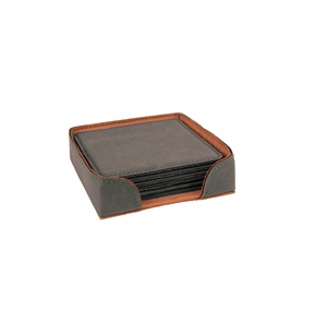 Posavasos de cuero redondo con soporte para bebidas, utensilios de cocina, restaurantes y uso hecho a mano - Product Image 5