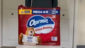 For Charminn Ultra Strong Mega Roll Toilet <b>Paper</b> 32 Ct./220 Sheets 2-Ply Soft Coreless <b>Tissue</b> Roll 220 Sheets Per Roll - Product Image 2