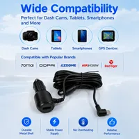 Hersteller-Autoladegerät-Adapter mit Kabel 2,5A und USB 2A für Auto-DVR, Dashcam & GPS Kabelgebundenes USB-Autoladegerät OEM