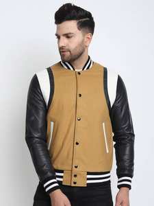 OEM personnalisé décontracté mélange de laine chenille broderie baseball letterman bomber varsity CollegeBaseballjacket pour hommes expédition DDP - Product Image 4