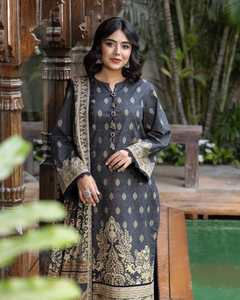 Vestido Formal de Trabajo para Mujer, Moderno, de Excelente Calidad, Último Modelo 2025-2026, Salwar Kameez de Algodón para Fiesta 01209 - Product Image 2