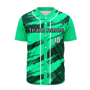Maillot de baseball 100% polyester en taille adulte, maillot personnalisé, couleur unie, uniforme de baseball pour équipe sportive, maillot de haute qualité OEM - Product Image 1