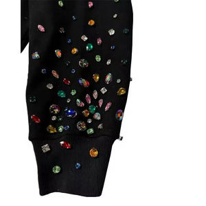 Sudadera con Capucha Extra Grande, Lavada al Ácido, con Logotipo Personalizado OEM, con Pedrería, Corta, con Cremallera, Unisex, Ropa Urbana para Hombre, Otoño, Digital - Product Image 4