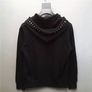 Sudaderas con capucha de hombre con diamantes de imitación de tarifa barata otoño transpirable hecho a medida cómoda ropa informal colores personalizados Logo 100% orgánico - Product Image 3