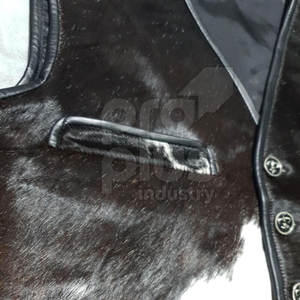 Chaleco de Cuero Vacuno para Hombre a la Moda - Prenda Exterior de Invierno Versátil, Duradera, Ecológica y Transpirable - Product Image 4