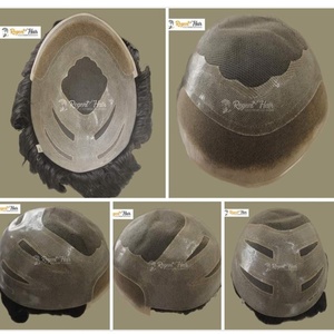 REGENT EU Premium Handcrafted 100% Human Remy Hair <b>Toupee</b> for Men Natural Wave Water Wave Straight Style Large Stock Available - Product Image 1