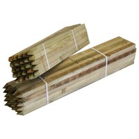 Estacas de Madera Dura de 25-30 mm de Diámetro, Ecológicas, para Cercas de Granja, Soporte para Plantas y Flores, Estacas Puntiagudas de Madera Natural de Vietnam