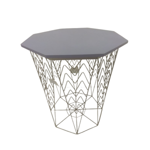 Table en fer/MDF Table basse couleur nickel pour salon meubles de chambre à coucher faits à la main personnalisés en vrac - Product Image 3