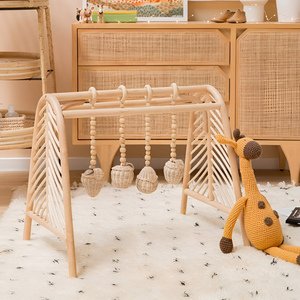 Gym d'activités d'intérieur de la meilleure qualité, gym en rotin artisanal pour bébés, gym en osier naturel pour bébés - Product Image 4