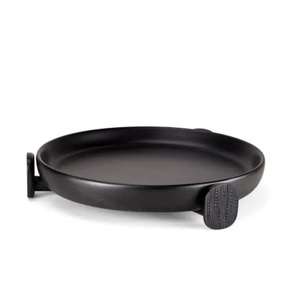 Plateau de service rond noir en métal de qualité alimentaire laqué prix d'usine plateaux décoratifs pour la maison restaurants et hôtels - Product Image 4