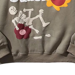 เสื้อฮู้ดดี้ผู้ชายสั่งทำพิเศษ คุณภาพสูง ผ้าฝ้ายพิมพ์ลายพัฟฟ์ ระบายอากาศได้ดี แฟชั่นฤดูหนาว มีฮู้ด ลายเรียบ - Product Image 4