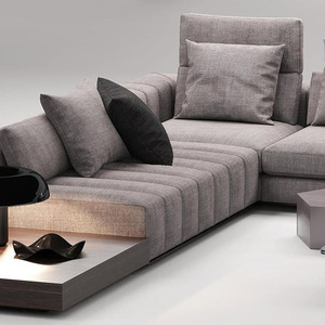 Conjunto de Sofás Modulares Grandes y Modernos con Estructura de Madera, Tapizados en Tela Acolchada, Combinación Libre, <span class=keywords><strong>Muebles</strong></span> de Sala en Forma de L - Product Image 2