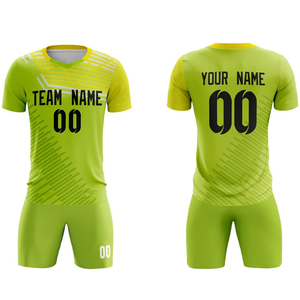 Ensemble de maillot de football conception de sublimation personnalisée tissu en maille respirant vêtements de sport à séchage rapide vêtements d'équipe fournisseur en usine OEM - Product Image 1
