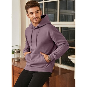 Sudadera con Capucha para Hombre, Color Sólido, Otoñal, Casual, Cómoda, Ecológica, Antiarrugas, en el Mejor Material, Personalizable - Product Image 4