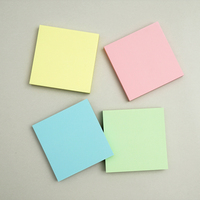 [HansolMTS] Notas Adhesivas Personalizadas con Logotipo, 76x76mm, Blocs Multicolores con Adhesivo Removible para Planificador Diario
