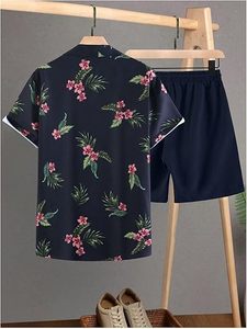 ชุดเซ็ตเสื้อยืดแขนสั้นและกางเกงขาสั้นสำหรับผู้ชาย คุณภาพสูง กำลังเป็นที่นิยม เหมาะสำหรับฤดูร้อน ชุดกีฬา สามารถสกรีนลายได้ตามต้องการ ชุดคู่สำหรับผู้ชาย - Product Image 2