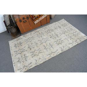 พรมตุรกี, พรมตกแต่งขนาด 3.4x6 ฟุต, พรมขนสัตว์สีขาวดำ - Product Image 1