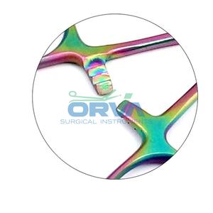 ที่หนีบผ้าขนหนูเคลือบสีรุ้งแบบมืออาชีพคีมผ่าตัดทำจากสเตนเลสขนาด3.5นิ้ว - Product Image 3