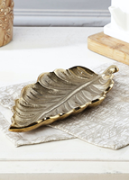 Plateaux décoratifs antiques en feuille d'aluminium Plateau de service exclusif pour les repas de luxe Hôtel Fête Mariage Utilise Moderne Écologique