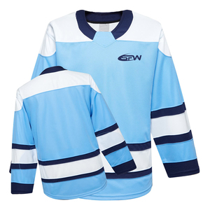 Camisetas de hockey sobre hielo al por mayor, UNIFORMES DE EQUIPO a granel, camisetas transpirables de secado rápido de poliéster, ropa deportiva en blanco por sublimación, fábrica OEM - Product Image 3