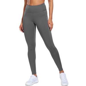 Mallas de invierno de cintura alta de terciopelo cálido para mujer, pantalones de mallas gruesas de gran tamaño con patrón sólido de S-5XL - Product Image 5