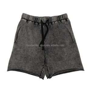 Shorts cargo de sport pour hommes, couleur unie, lavés sur mesure, respirants, légers, en tissu Oxford, fournisseur écologique - Product Image 1