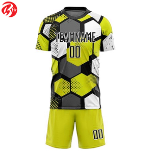 Ropa de estilo de fútbol callejero de manga corta para adultos Camiseta de fútbol al aire libre con parte superior de corte automatizada para hombres y mujeres - Product Image 3