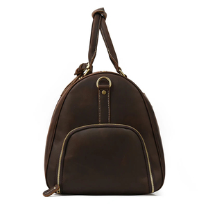Design Genuine Leather Fashion Unisex Duffel <b>Bags</b> with Zipper Closure Reusable Large Capacity Lightweight for <b>Travel</b> & Sports - Product Image 4
