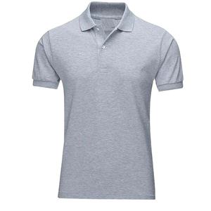 Camisetas Polo de Algodón para Hombre, Estilo Urbano, Transpirables, Color Gris Jaspeado, Manga Corta, Verano 2026 - Product Image 1