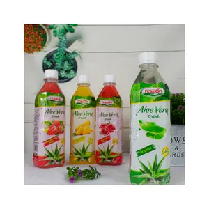 Suco de frutas 500ml, bebida de aloe vera com polpa-natural bebida fresca de aloe vera