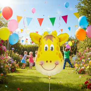Palloncini in Foil Metallizzato a Forma di Giraffa per Feste, 62,5 Cm, Confezione da 12 Pezzi - Product Image 3