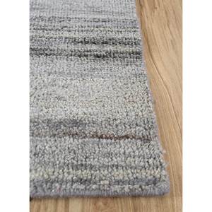 Blythe Grey Black Striped Wool <b>Rug</b> Hand Knotted <b>Boho</b> Style Afghan Afghan for Home Living Room Hallway Rectangle Carpet-LSEA-1197 - Product Image 4