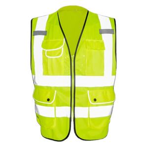 Chaleco de Seguridad de Alta Visibilidad Personalizado al por Mayor con Logotipo, Chaqueta Reflectante Clase 3, Multibolsillos, Talla Grande, Impermeable y Transpirable - Product Image 3