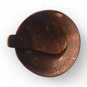 DHT Artisanat Style Bohème Bols En Coquille De Noix De Coco avec Cuillère De Base pour Une Utilisation De Fête Ustensiles De Table À Manger Durables - Product Image 5