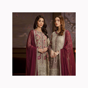 Calidad Premium 2024, venta al por mayor, ropa de fiesta informal para damas pakistaníes, shalwar kameez, color personalizado, tamaño, mejor calidad de costura - Product Image 2