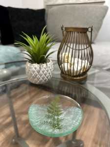 Dessous de verre en résine de qualité supérieure fabriqués à la main pour le bureau et la maison Dessous de verre en pierre de forme ronde au prix de gros de l'Inde - Product Image 6