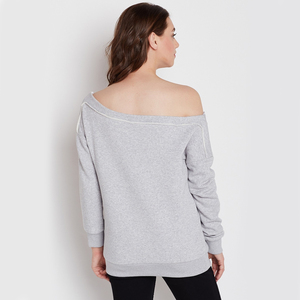 เสื้อแขนยาวเปิดไหล่สำหรับผู้หญิงเสื้อสเวตเตอร์เปิดไหล่เซ็กซี่ - Product Image 4